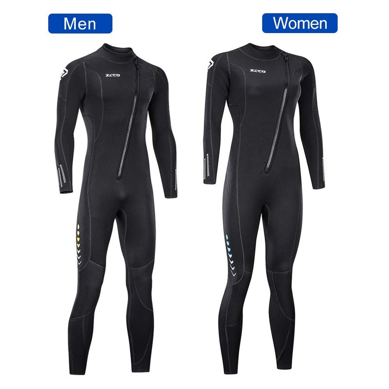 ZCCO Ultra Stretch 3mm Neoprene Wetsuit, Front Zip Full Body Diving Suit, one Piece for Men & Women-Snorkeling, Scuba Diving Swimming, Surfing - Image 3